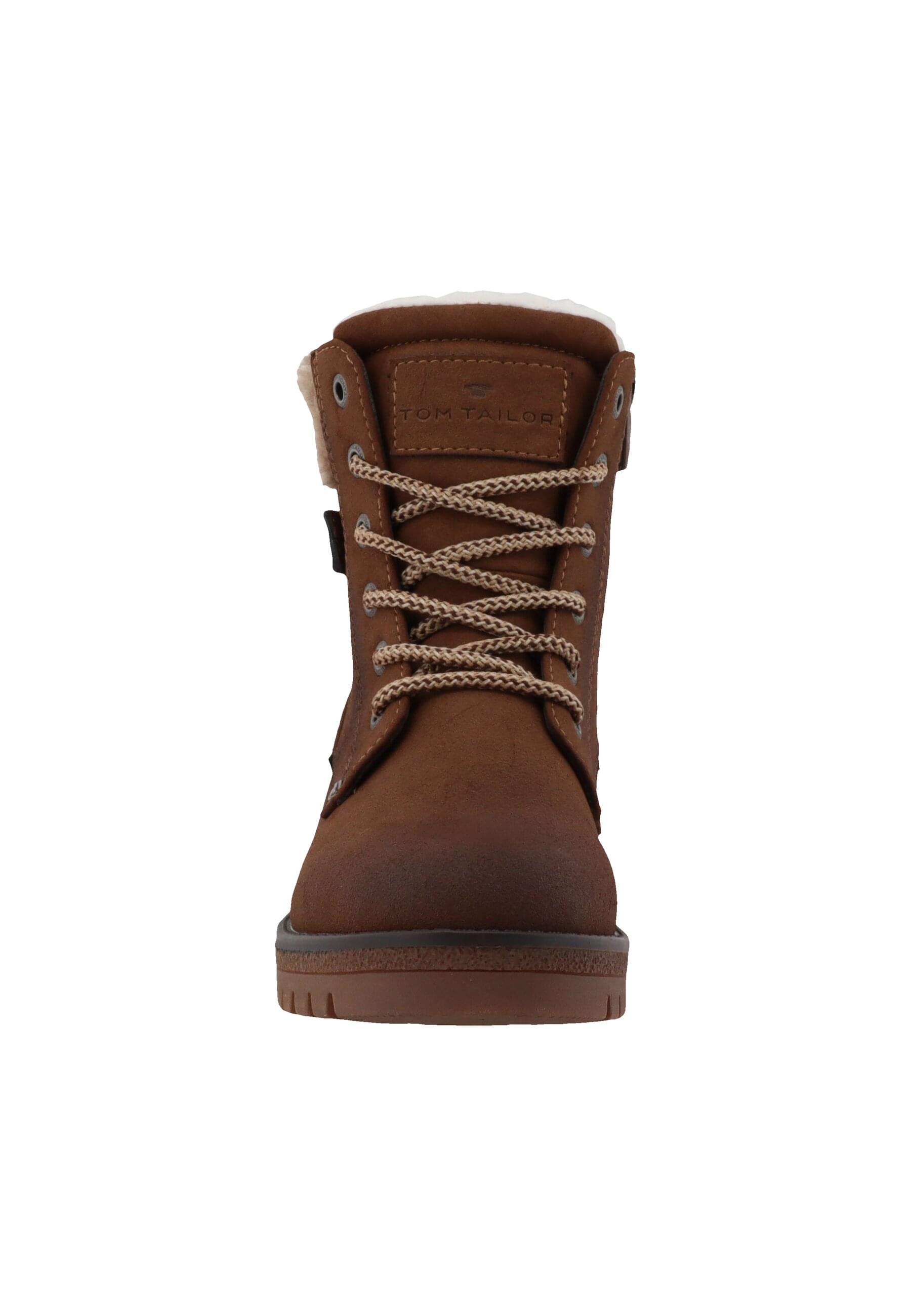 Stiefel TOM TAILOR "Tom Tailor Winter Boots", Damen, Gr. 36, whisky, unifarben, Schuhe Stiefel