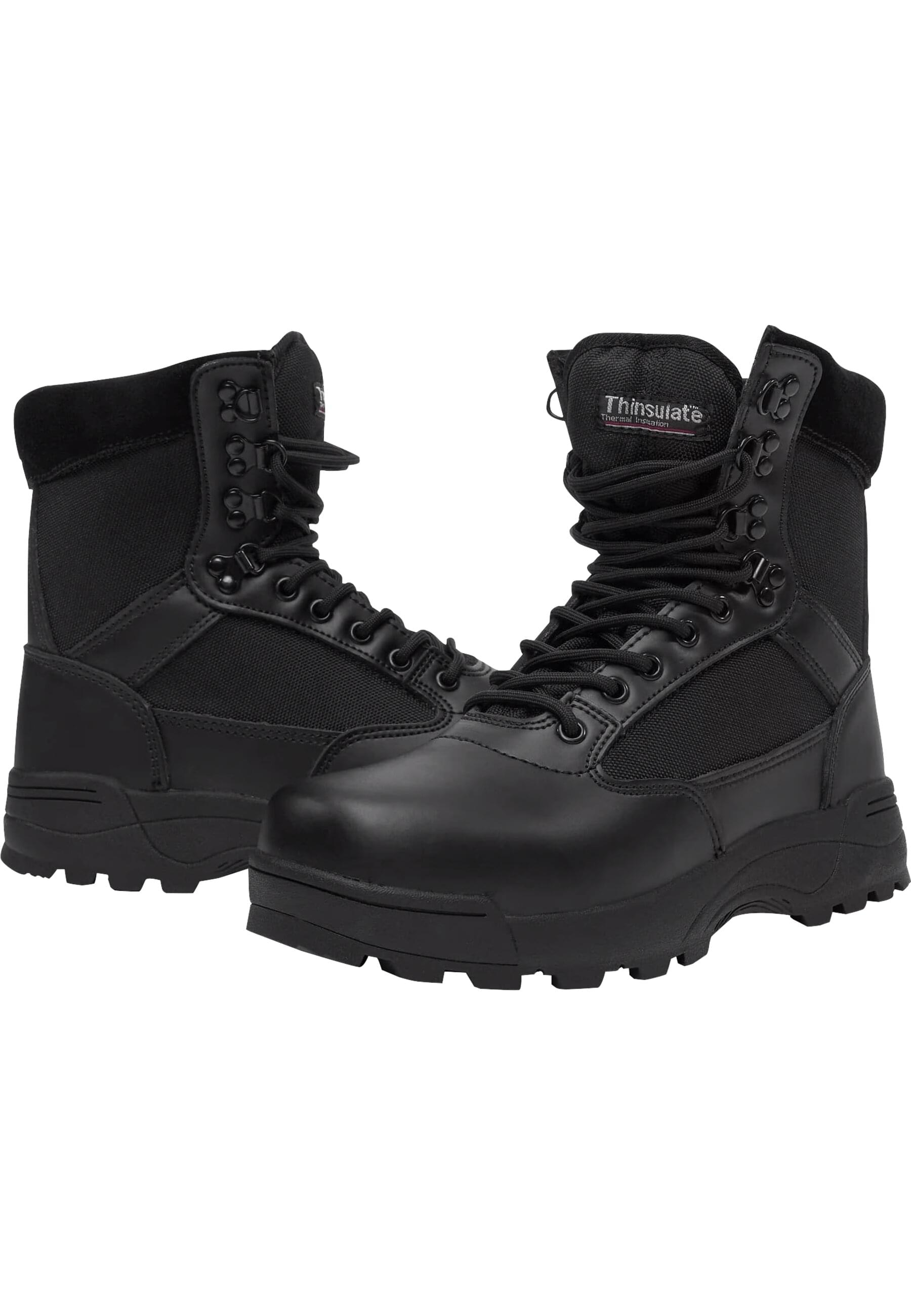 Stiefel BRANDIT "Brandit Accessoires Tactical Zipper Boots", Damen, Gr. 45, schwarz, unifarben, Schuhe Stiefel