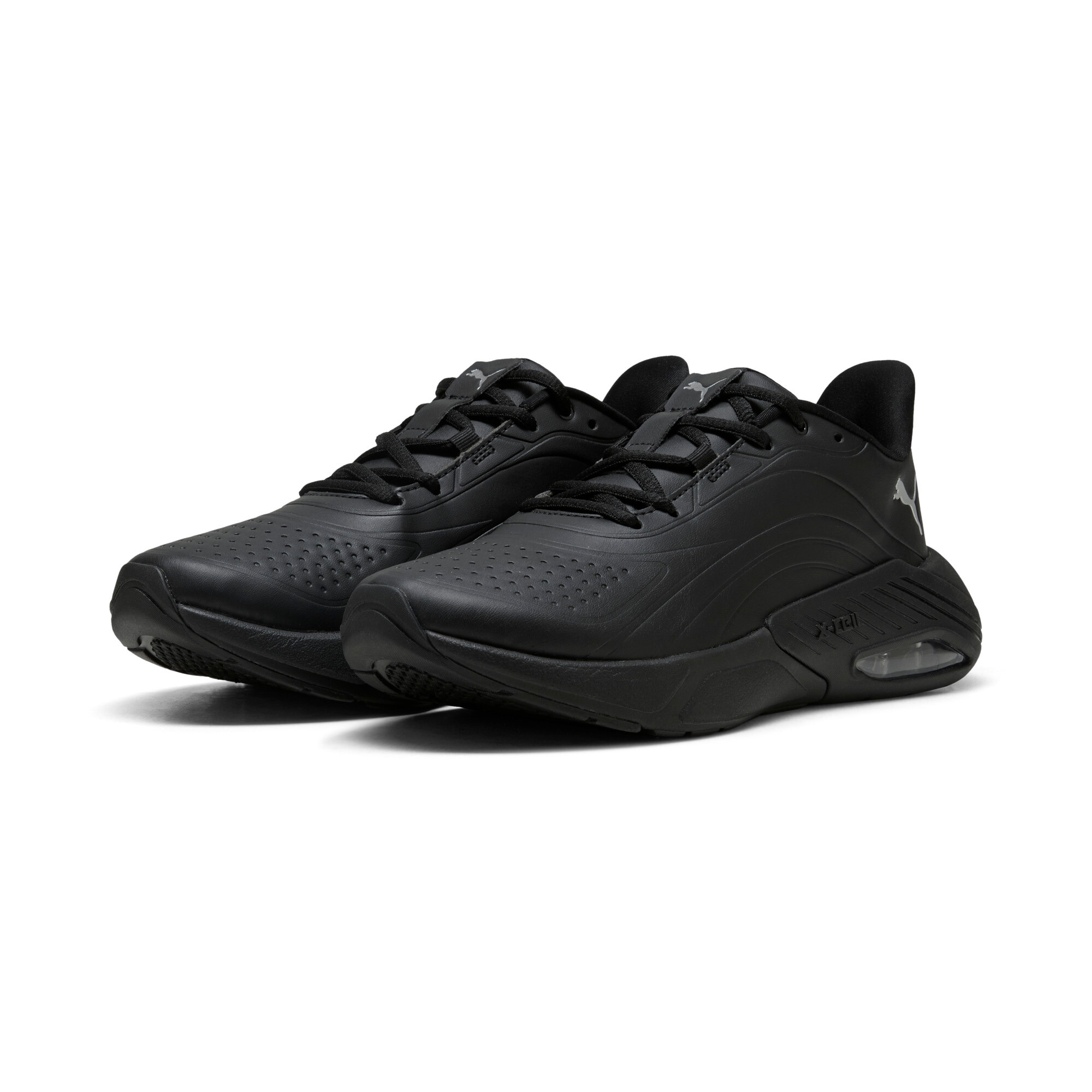 Sneaker PUMA "X-CELL NOVA CAT SL WNS", Damen, Gr. 37,5, puma schwarz, puma silber, Synthetik, Schuhe Sneaker
