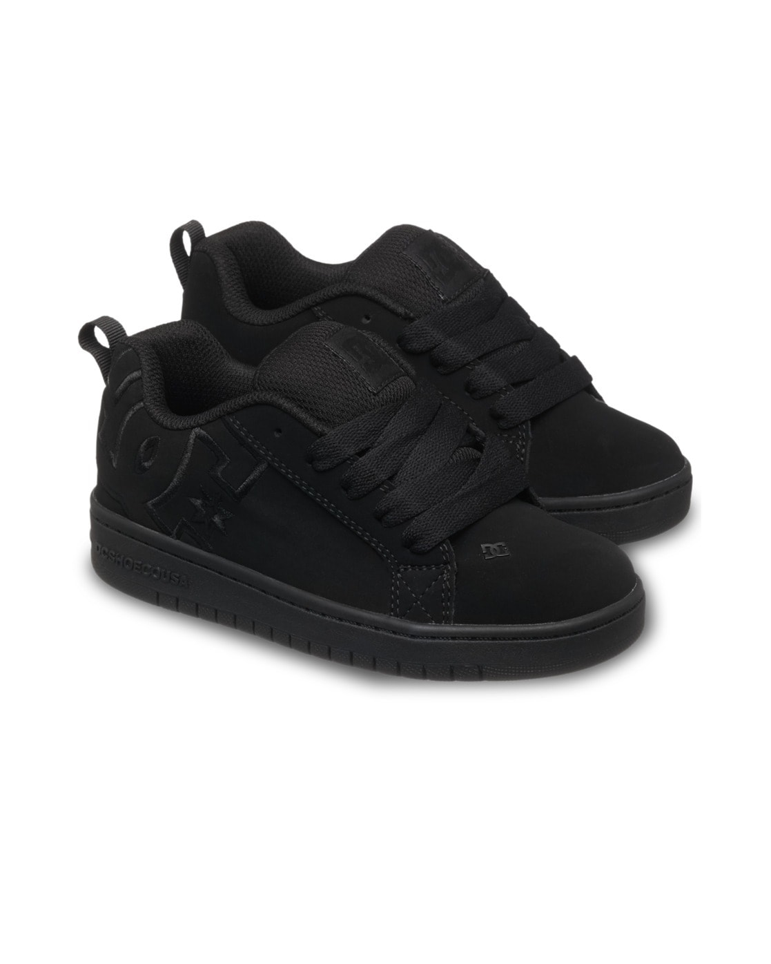 Sneaker DC SHOES "Court Graffik", Damen, Gr. 4(35), schwarz, schwarz, Obermaterial:Obermaterial: Leder / Futter: Textil / Außensohle: Gummi;, Schuhe Sneaker