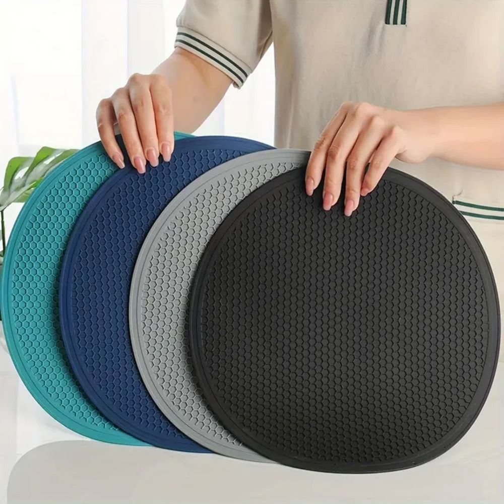 Premium Multi Purpose Silicone Mat Durable Kitchen Drying Mat & Heat Resistant Trivet black