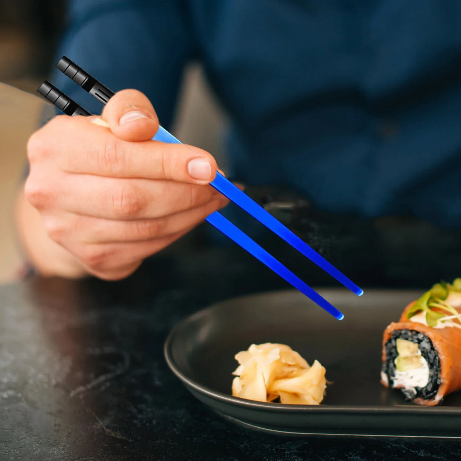 LED Luminous Chopsticks, Light Up Dinning Party Tableware, Multicolor Kitchen Accessories, LED Stick Kitchenware Idea pink