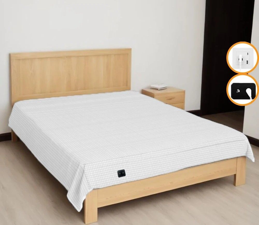 Elite Grounding Silver Fiber Health Protection Sheet white 38.98 X 79.92