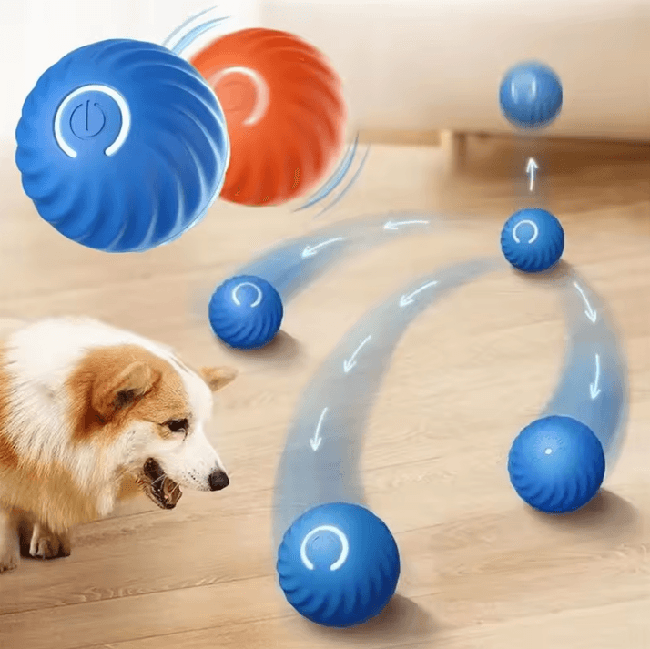 USB Rechargeable Interactive Moving Pet Toy Ball Electronic Bouncing Toy For Dogs & Cats orange A