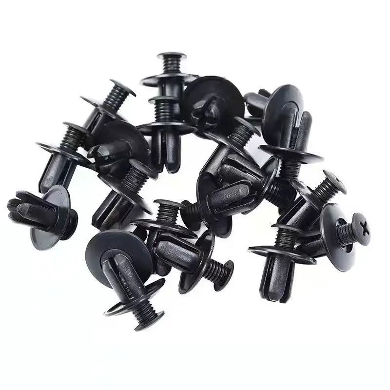 8mm Plastic Car Rivet Clips Bumper Fender Fasteners Set 5 Pcs