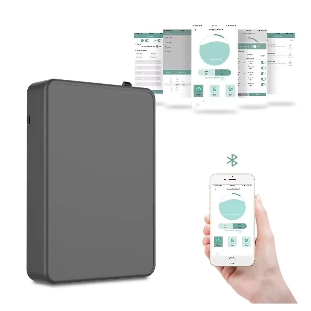 Bluetooth Smart Wall Mounted Aroma Diffuser Scent Machine For Home ov 5 Pro With Plug Grey