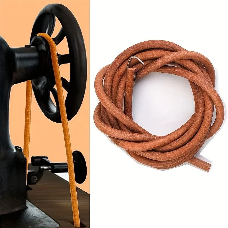Durable Brown Cowhide Pedal Sewing Machine Belt For Old Fashioned Household Sewing Machines Durable Brown Cowhide Pedal Sewing Machine Belt For Old Fashioned Household Sewing Machines