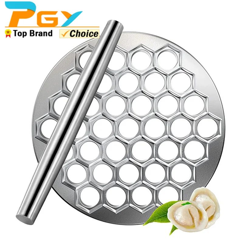 Russian Ravioli Maker Dumpling Mold 37 Hole Pelmeni Mold Aluminum Dumpling Press 25cm 37 Holes