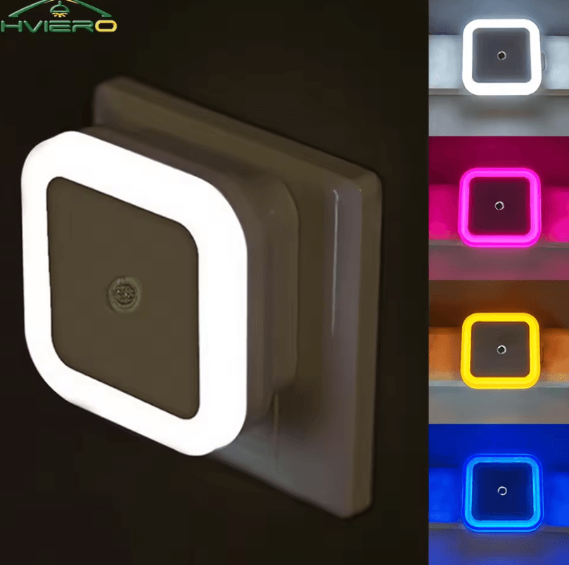 SmartSense Mini Wireless LED Night Light With EU US Plug white 2pcs eu