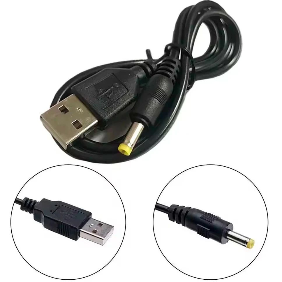 USB Charging Cable For PSP black 2pcs