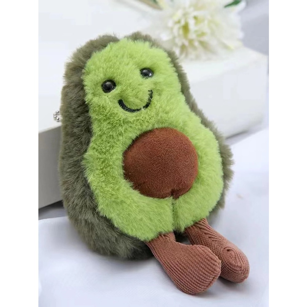 Cute Avocado Plush Toy For Dogs Funny Cat Toys Daily Companion Hanging Chain Cute Avocado Plush Toy For Dogs Funny Cat Toys Daily Companion Hanging Chain