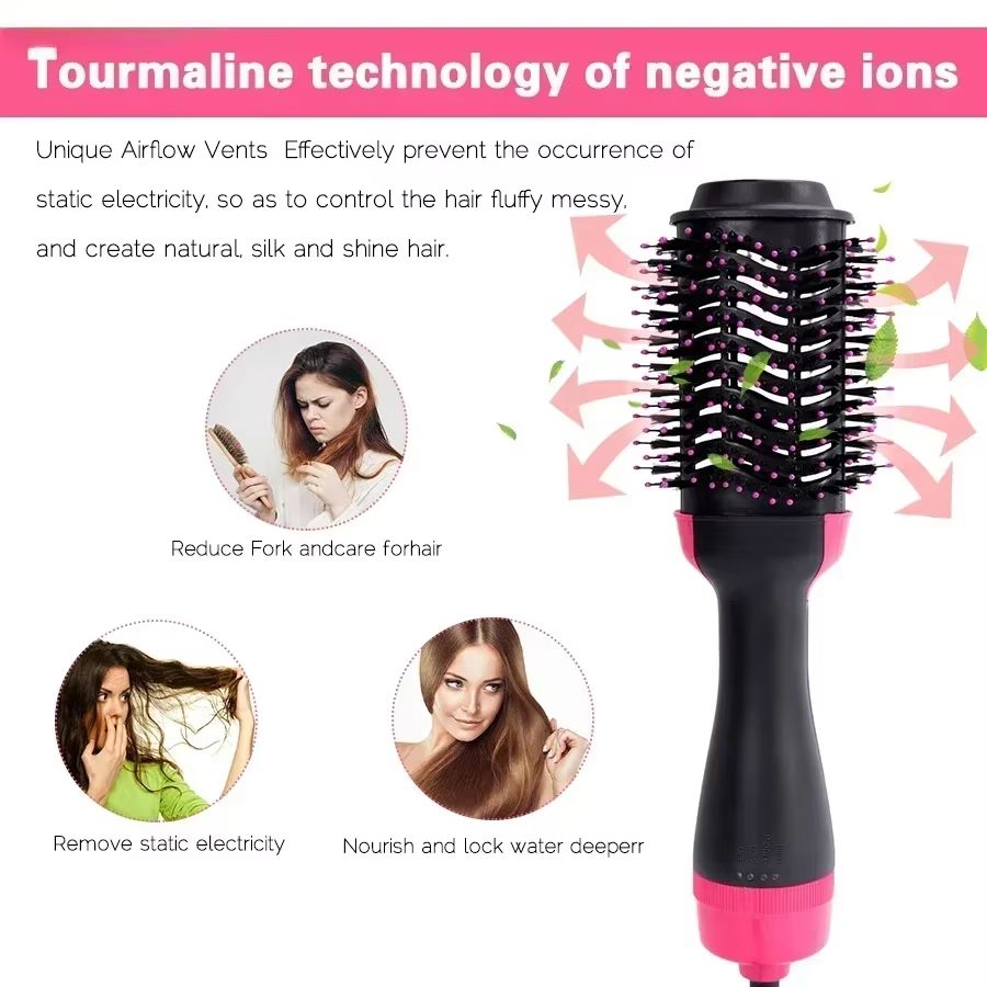 4 in 1 Hot Air Comb Hair Styling Tool Anionic Straightening Brush, Dryer, Curling & Volumizing Hot Air Comb 4 in 1 Hot Air Comb Hair Styling Tool Anionic Straightening Brush, Dryer, Curling & Volumizing Hot Air Comb