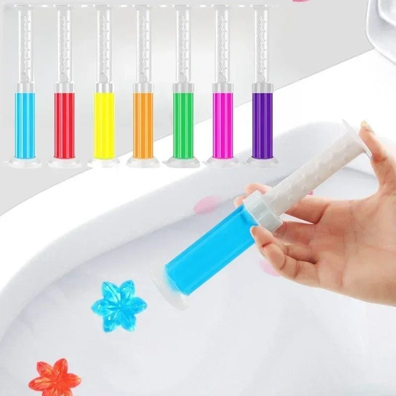 Floral Toilet Cleaner Gel Deodorant Bathroom Freshener 6 Pcs Set Random