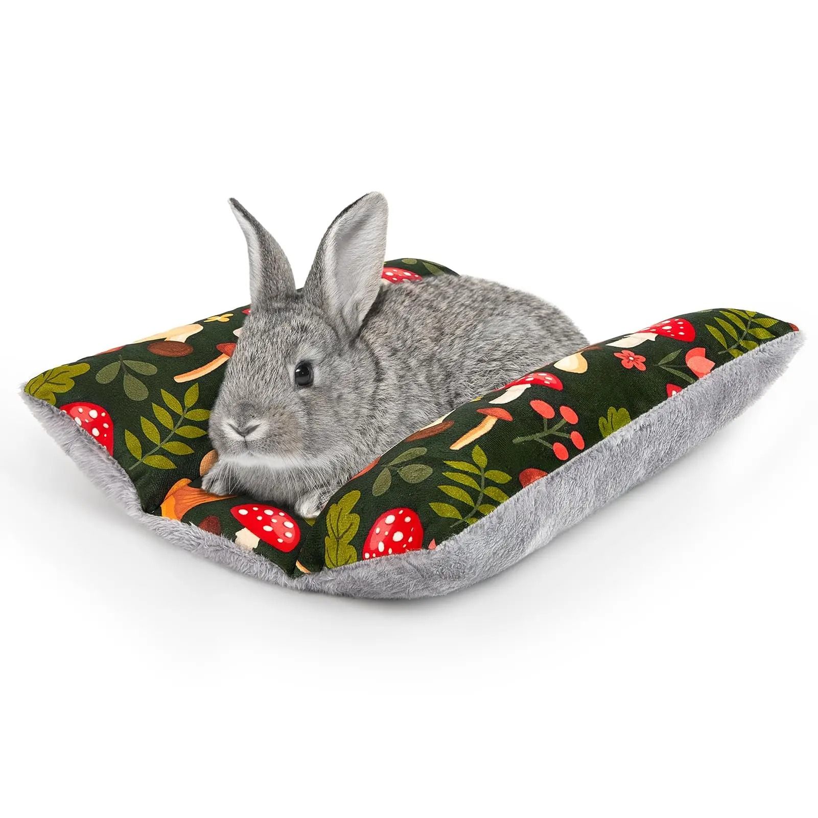 Thickened Soft Double Sided Bunny Bed Mat blue