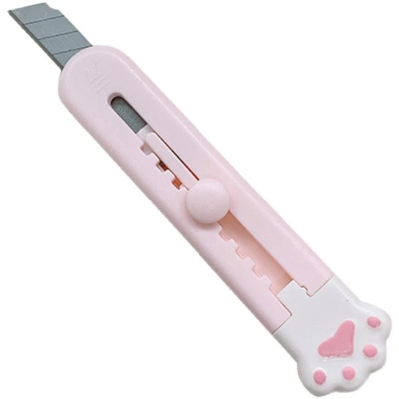 Cute Mini Cat Claw Utility Knife white