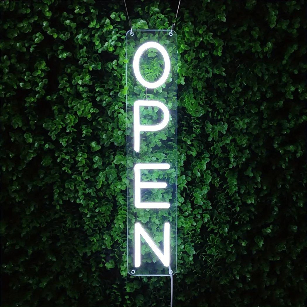 LED Open Neon Sign USB Powered Business Night Light For Salon Shop Store Cafe Bar Wall Decor Bright Glow 16.93 3.46 Inches
