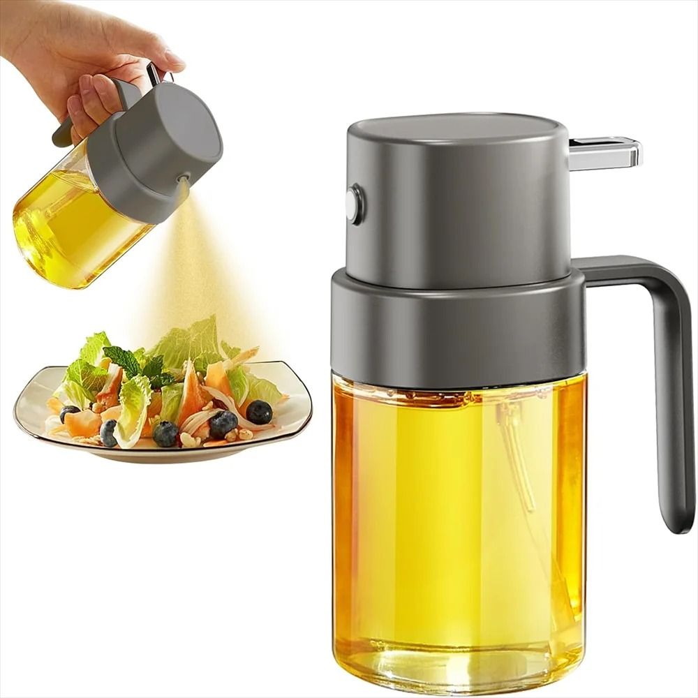Premium 200ml Glass Olive Oil Sprayer Continuous Mist Bottle For Air Frying & Healthy Cooking white