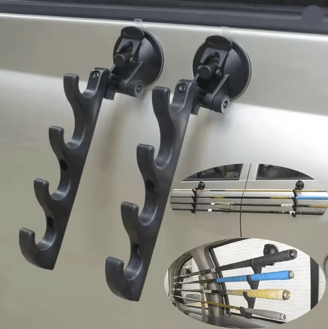 Car Mounted Fishing Rod Holder Suction Cup Storage Bracket 1pc
