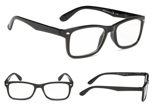 Classic Retro Reading Glasses For Men And Women, Unisex, Spring Hinge +2.25 Strength