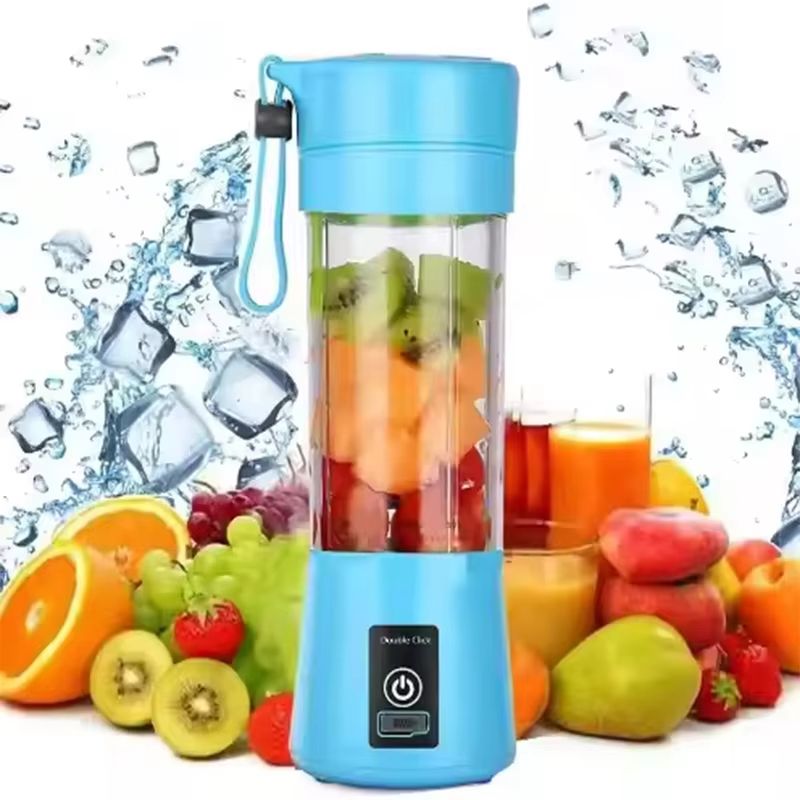 USB Rechargeable Portable Mini Fruit And Vegetable Juicer Cup Blender pink