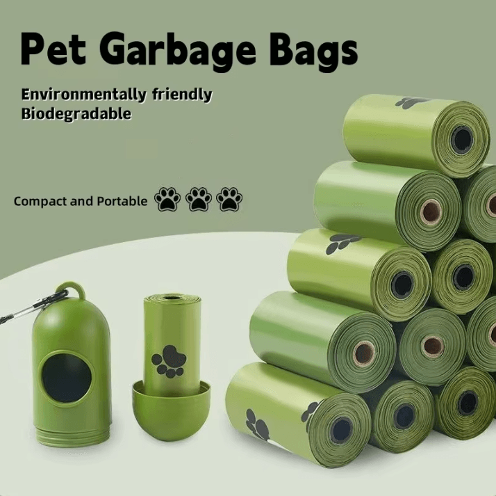 Biodegradable Pet Trash Bags Scented Dog Poop Bags With Bulk Degradable Cat & Dog Waste Bags + Dispenser style A 1roll