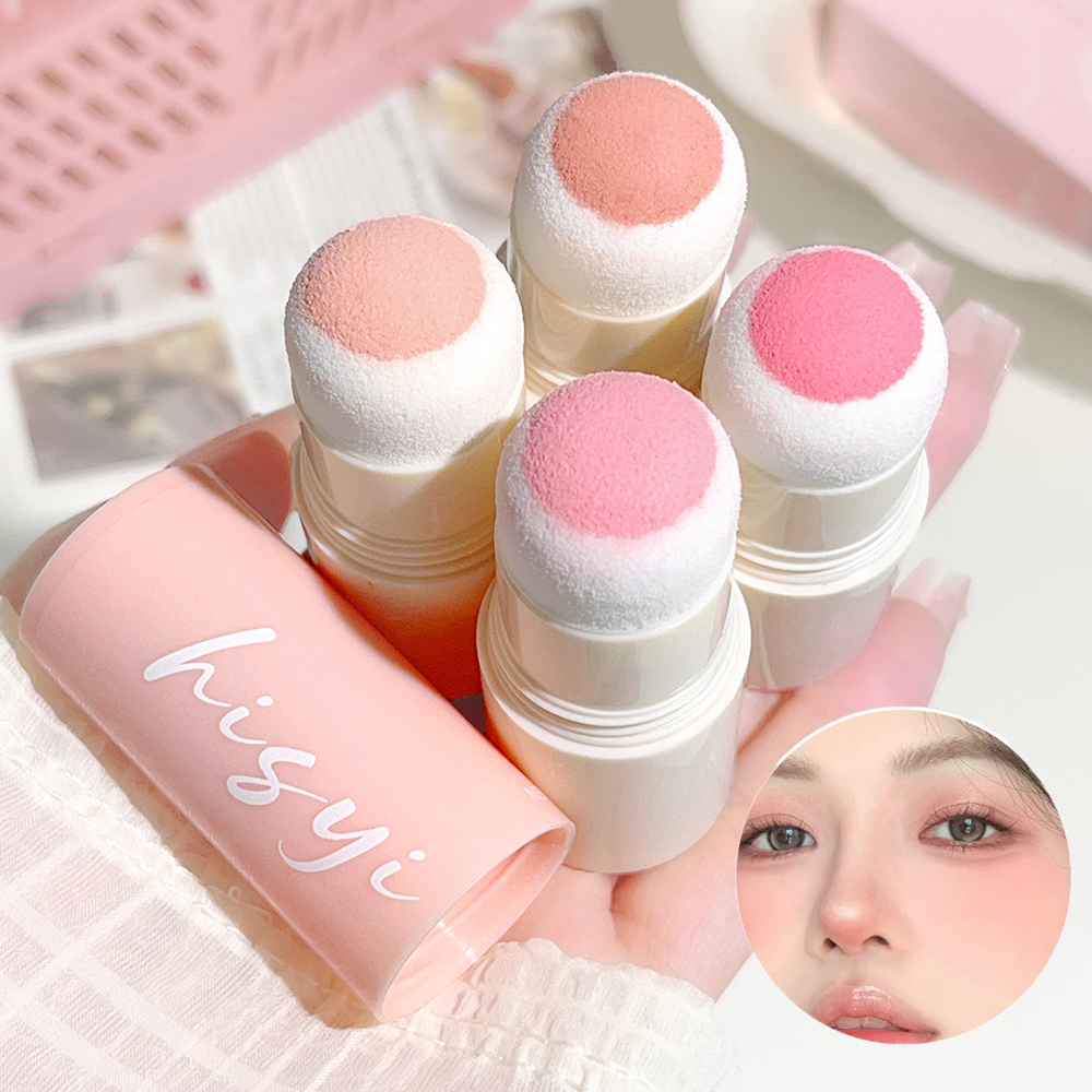 Energetic And Bouncy Soft Fog Blush Stick, Dual Use For Lips And Cheeks, Style Brightening c