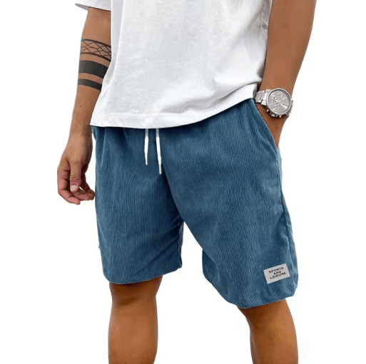 Mens Corduroy Casual Shorts Lightweight Summer Sweat Shorts For Streetwear And Beach purple xl