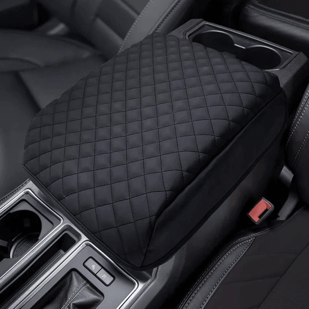 Premium Leather Center Console Lid Armrest Cover Cushion Pad, Stylish Car Accessory, Easy Installation Premium Leather Center Console Lid Armrest Cover Cushion Pad, Stylish Car Accessory, Easy Installation