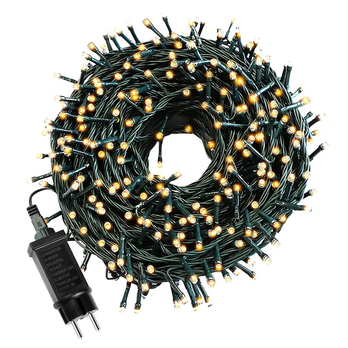 110 V 220 V Decorative LED String Fairy Lights 164 Ft 328 Ft Outdoor Holiday Garland white 164.04ft + 500 Leds