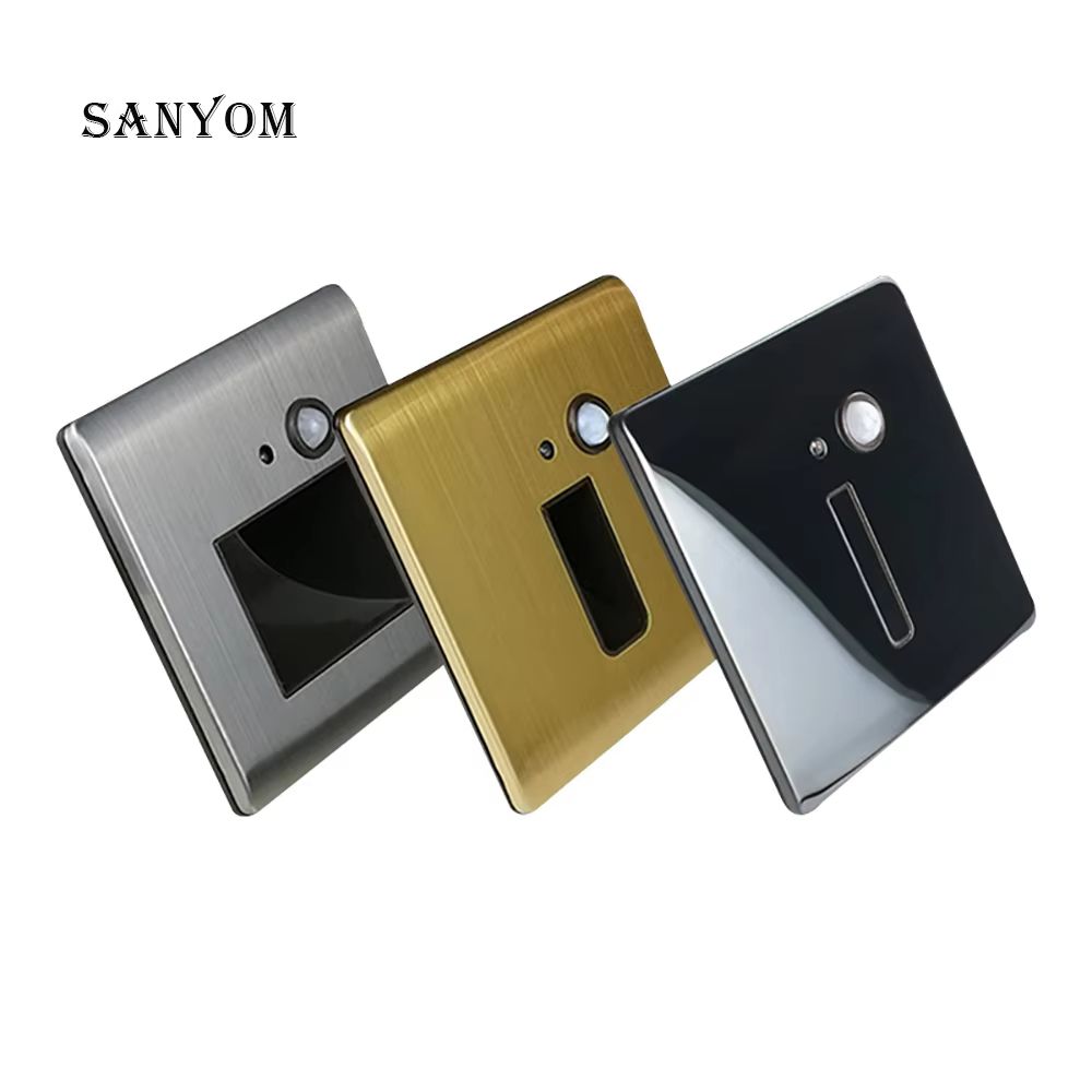 Smart Motion Sensor Recessed Wall Lamp For Indoor Step & Stair Night Lighting silver Slot Wide Sensor cool White(5500 7000k)