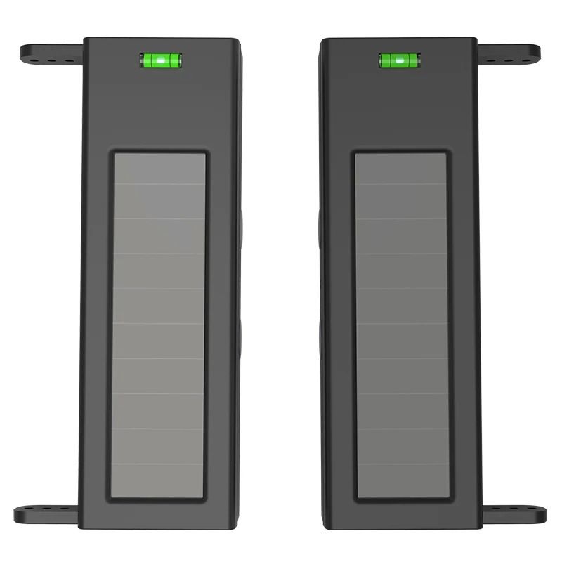 HTZSAFE Solar Driveway Alarm Wireless Beam Sensor Home Security Alert System kit eu Plug