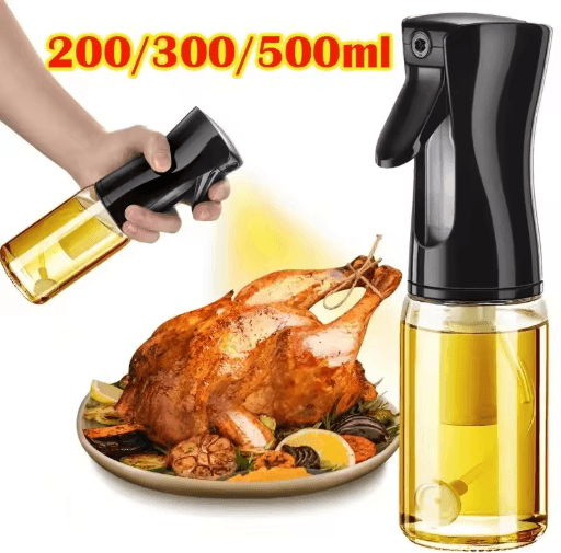 Oil Spray Bottle For Kitchen 200 300 500ml Fine Mist Olive Oil Sprayer 1pc 500ml White