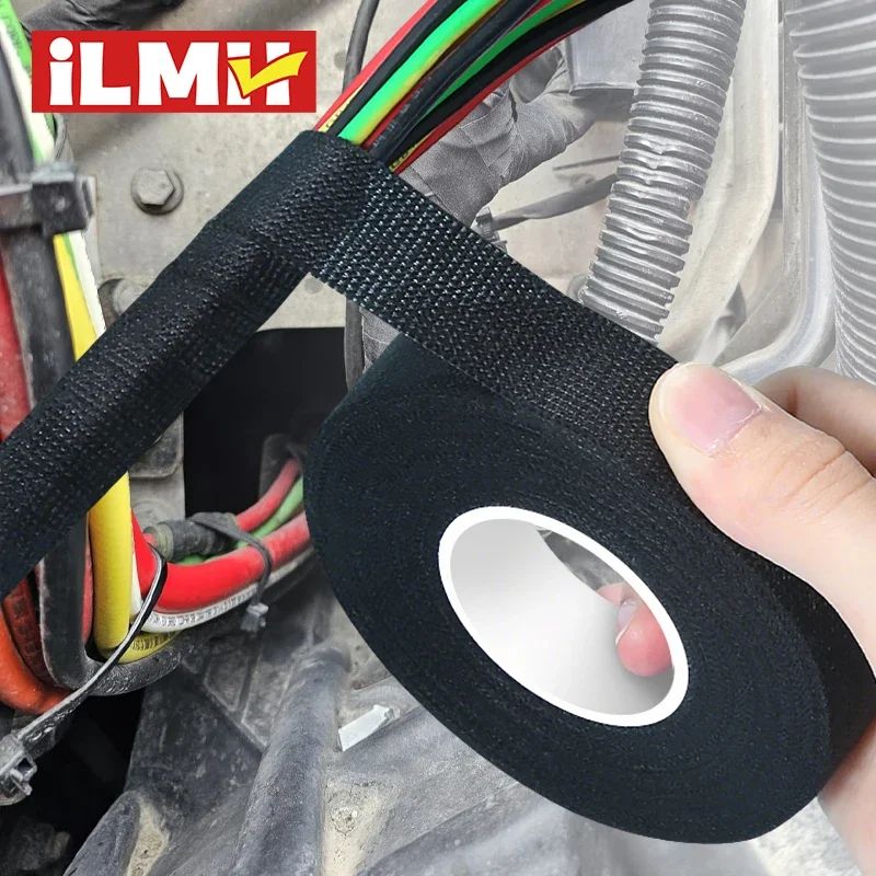 High Temperature Wire Harness Tape For Engine Bay Wiring Wrap, Abrasion Protection And Noise Reduction 25mmx15m