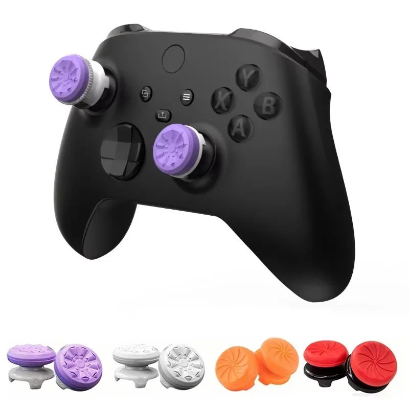 PS4 PS5 Silicone Thumb Stick Grips With Controller Thumbstick Extenders For Smoother Aim red