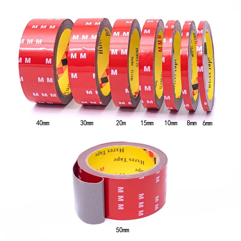 Industrial Strength Double Sided Acrylic Tape 300CM High Viscosity Mounting 20 Mm X 300 Cm