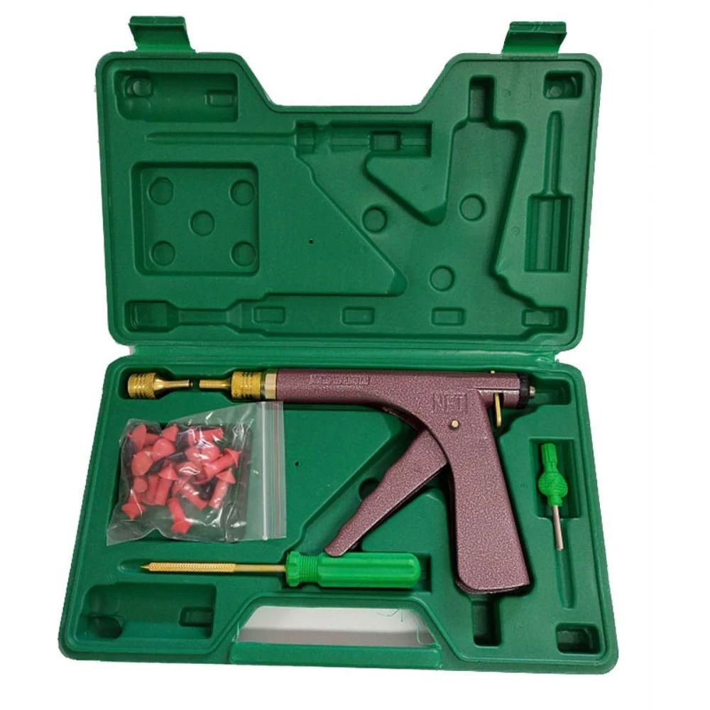 Professional Motorcycle Vacuum Tire Repair Gun Kit With Mushroom Nails For Fast Puncture Recovery Professional Motorcycle Vacuum Tire Repair Gun Kit With Mushroom Nails For Fast Puncture Recovery