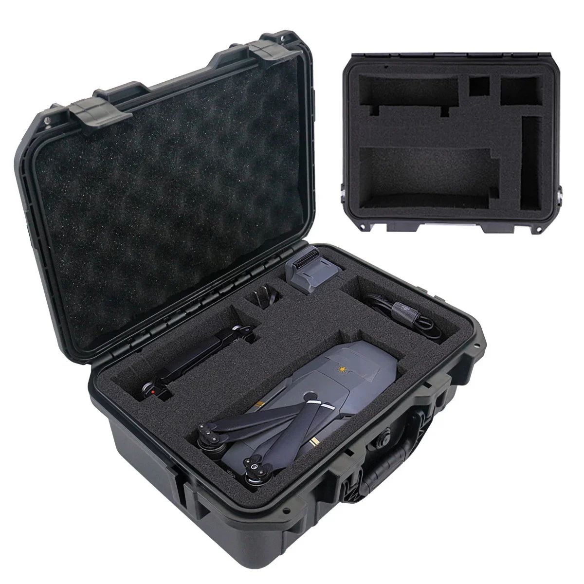 Waterproof Hard Carry Tool Case With Pre Cut Foam Shockproof Protective Storage Box For Tools & Electronics 216x165x95mm