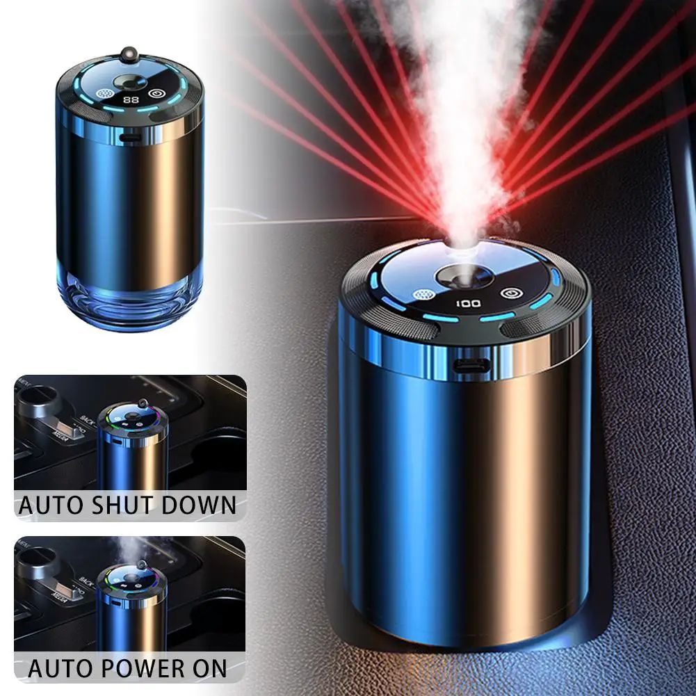 Rechargeable Car Aroma Diffuser With Ambient Light | Quiet Car Air Freshener Diffuser Ornament g