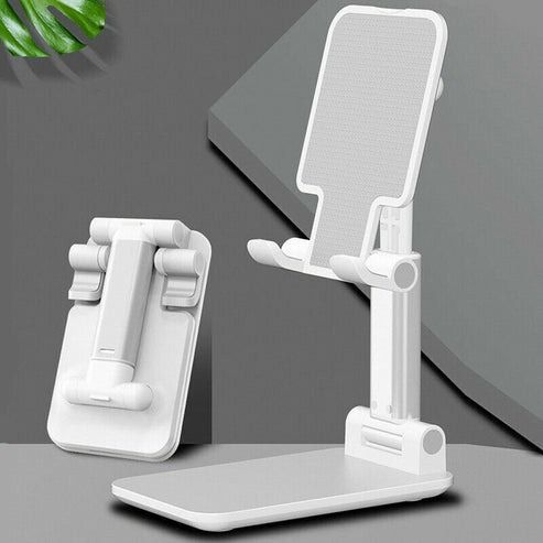 Portable Adjustable Cell Phone And Tablet Stand Holder Mount For Mobile, IPhone, IPad, Universal Desk Mount black