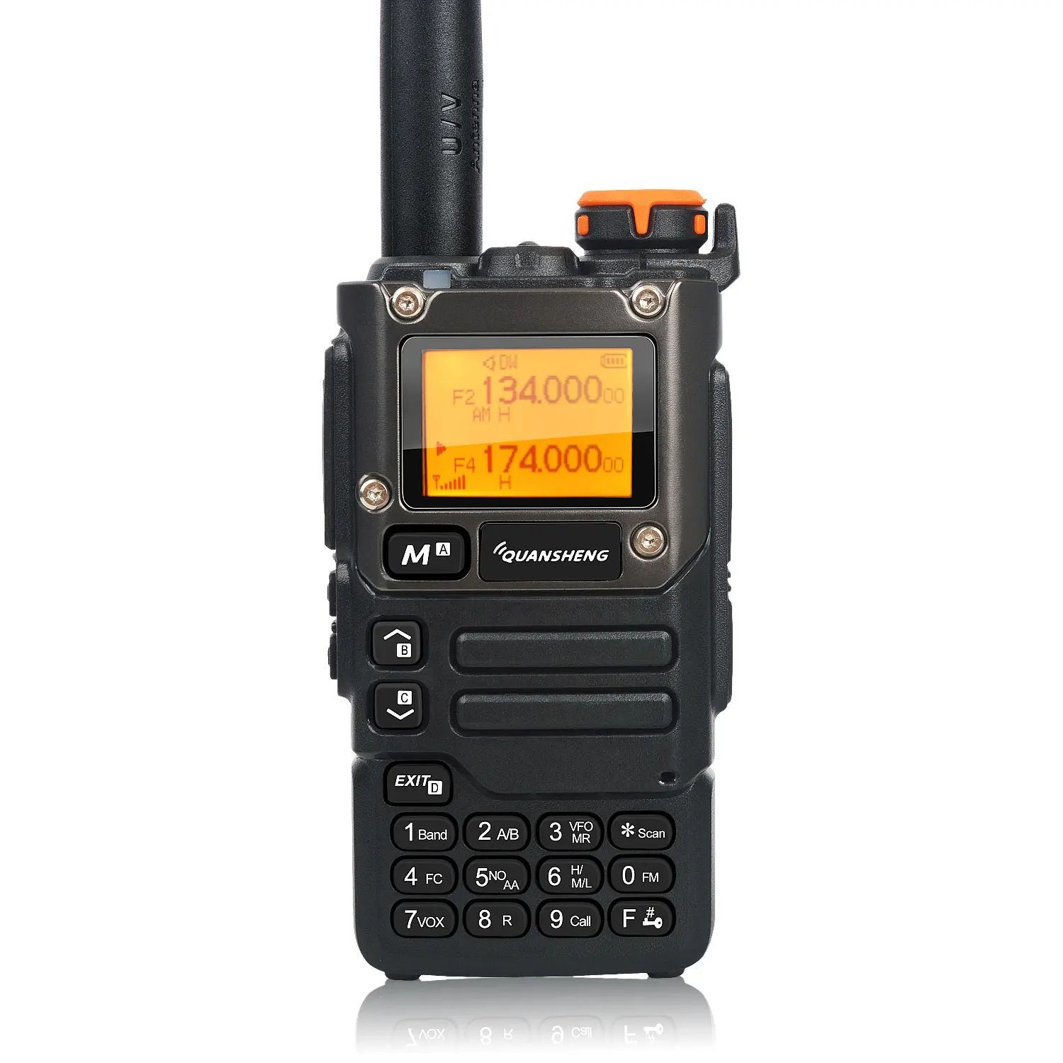 Quansheng UV K5(8) Multi Band Two Way Radio With Air Band Receive, DTMF & Fast Frequency Scan mic Cable 771 australia Standard