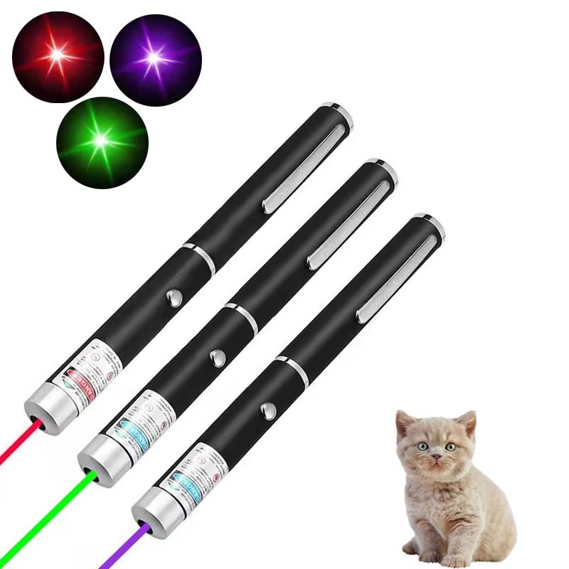 2 in 1 Mini Laser Pointer And LED Pet Training Flashlight For Cats And Small Pets purple