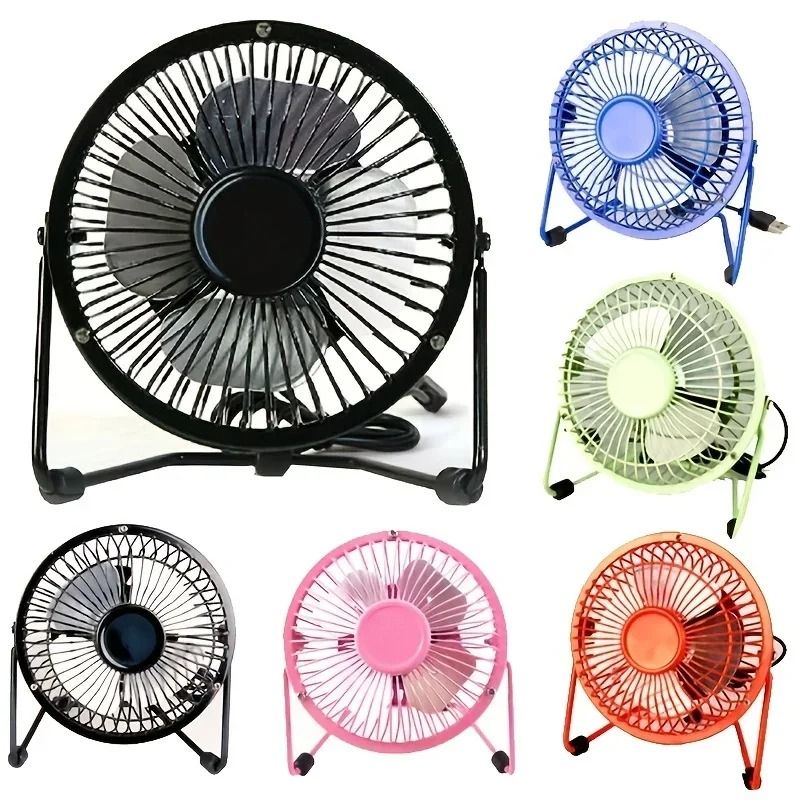 Compact Desktop USB Cooling Fan For Bedroom And Office Use black