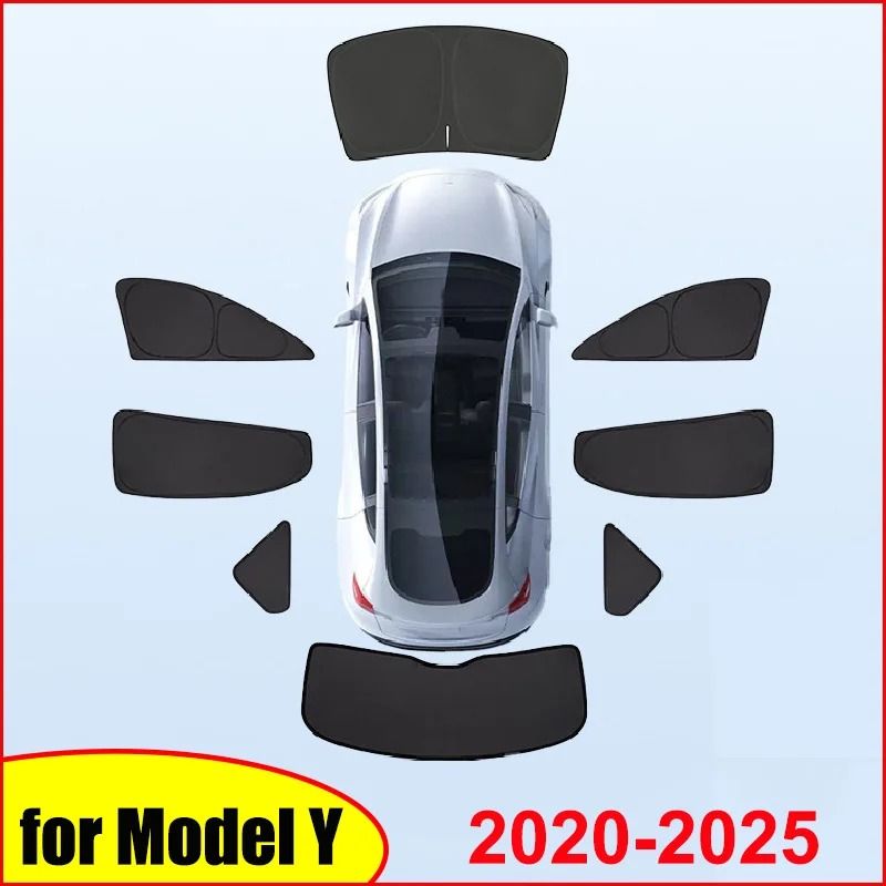 Tesla Model Y Sun Shade Windshield And Window Privacy Cover newmy Rear Wind