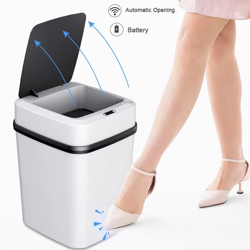 13 15L Automatic Smart Trash Can With Motion Sensor Lid For Kitchen And Bathroom 3 Mode 3.43 Gallons