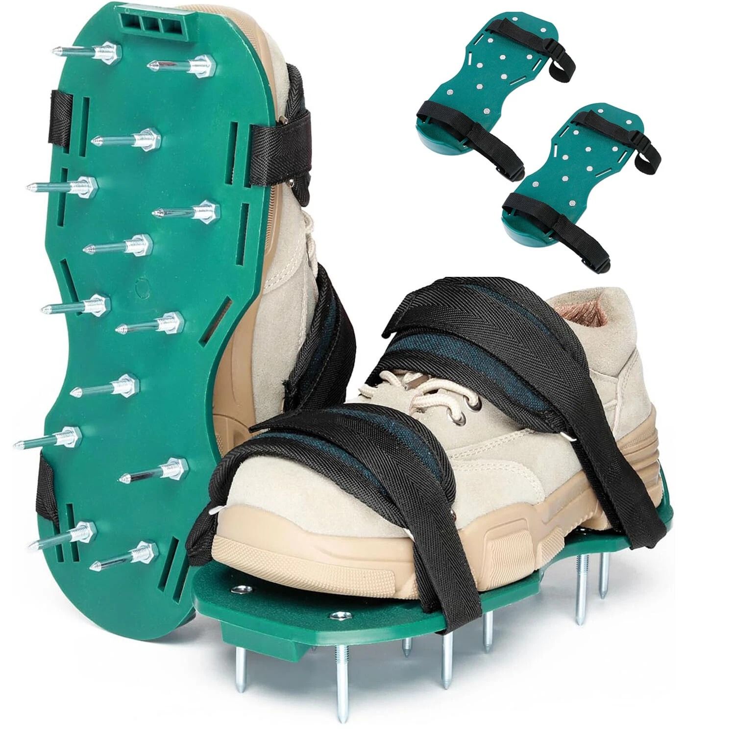 Lawn Aerator Shoes For Grass, Loosen Soil & Improve Root Growth, Durable Adjustable Aeration Shoes, Ideal Gift For Garde Lawn Aerator Shoes For Grass, Loosen Soil & Improve Root Growth, Durable Adjustable Aeration Shoes, Ideal Gift For Garde