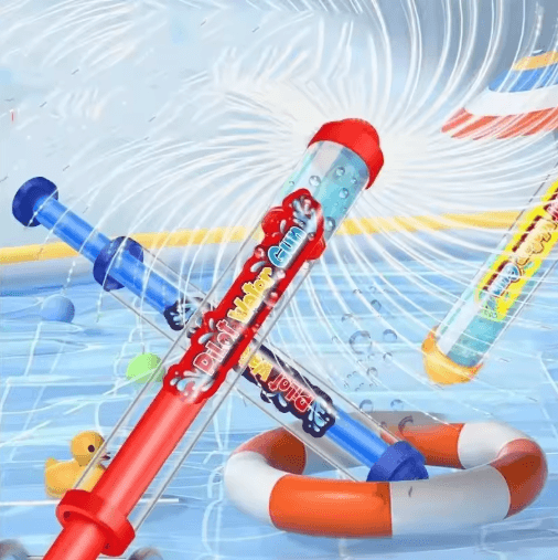 Firework Water Shooting Gun Kids Summer Splash Squirt Toy For Pool Beach And Outdoor Play yellow