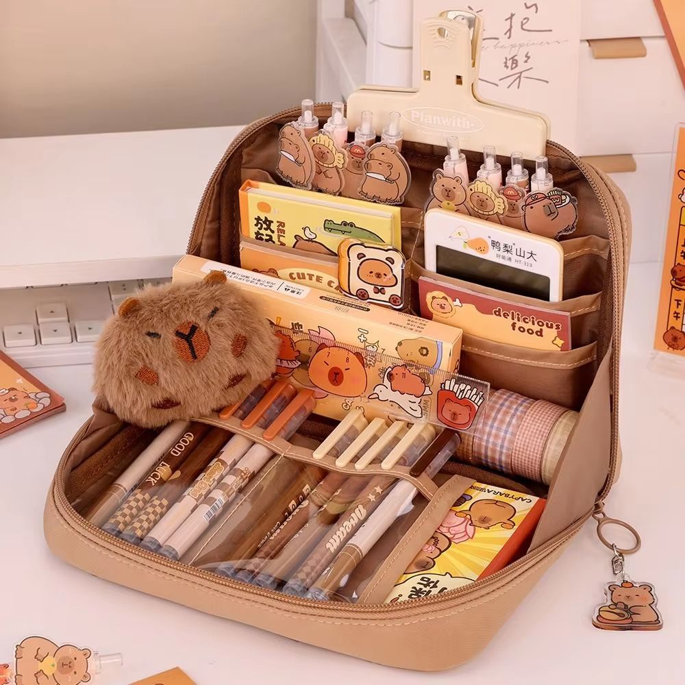 12 Layer Large Capacity Pencil Case With 90 Large Opening green