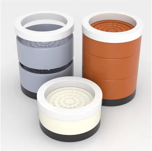 Universal Furniture Foot Pads Moisture Proof Shock Absorbing Leg Riser Base For Tables And Cabinets black 3l 4pcs