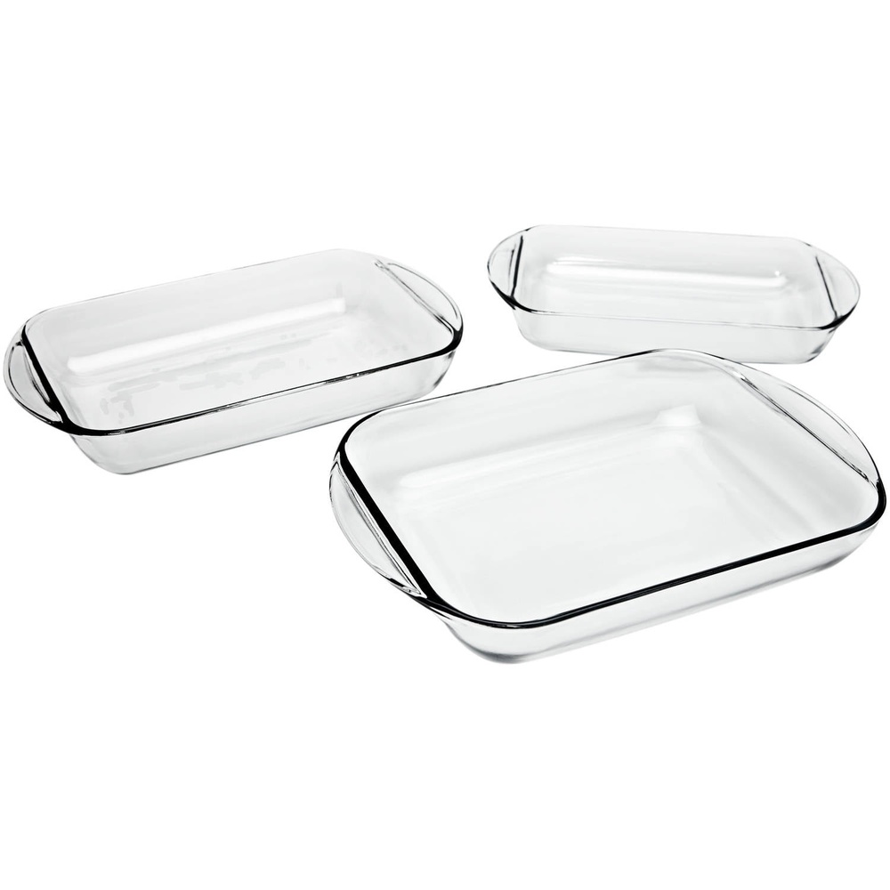 Glass Baking Dish Set, Tempered Oven Safe Bakeware, Microwave And Dishwasher Safe, Durable Casserole Dish, Kitchen Glass Baking Dish Set, Tempered Oven Safe Bakeware, Microwave And Dishwasher Safe, Durable Casserole Dish, Kitchen