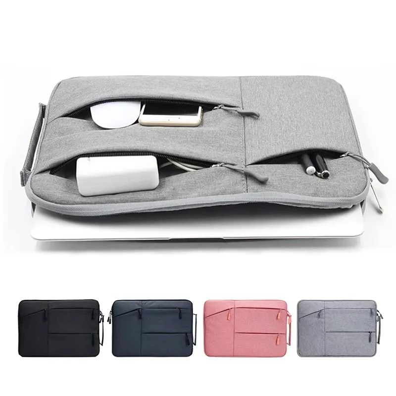 Waterproof Laptop Bag And Protective Notebook Sleeve For MacBook Air, Pro, And Lenovo Laptops gray 15.6 16 In